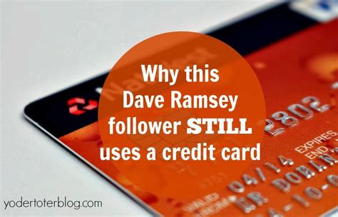 dave ramsey smart credit card use|dave ramsey credit card recommendation.